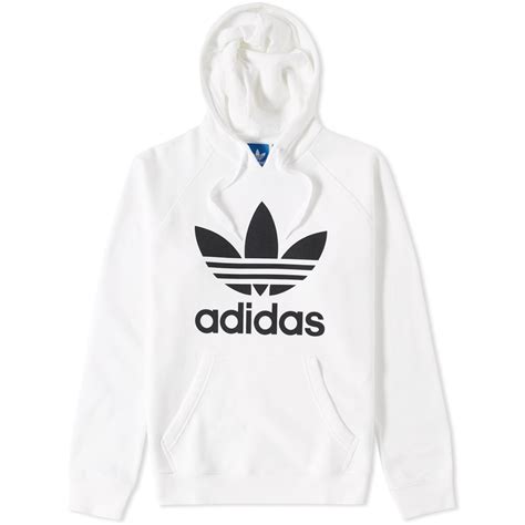 weißer adidas trefoil hoodie|Adidas originals trefoil hoodies.